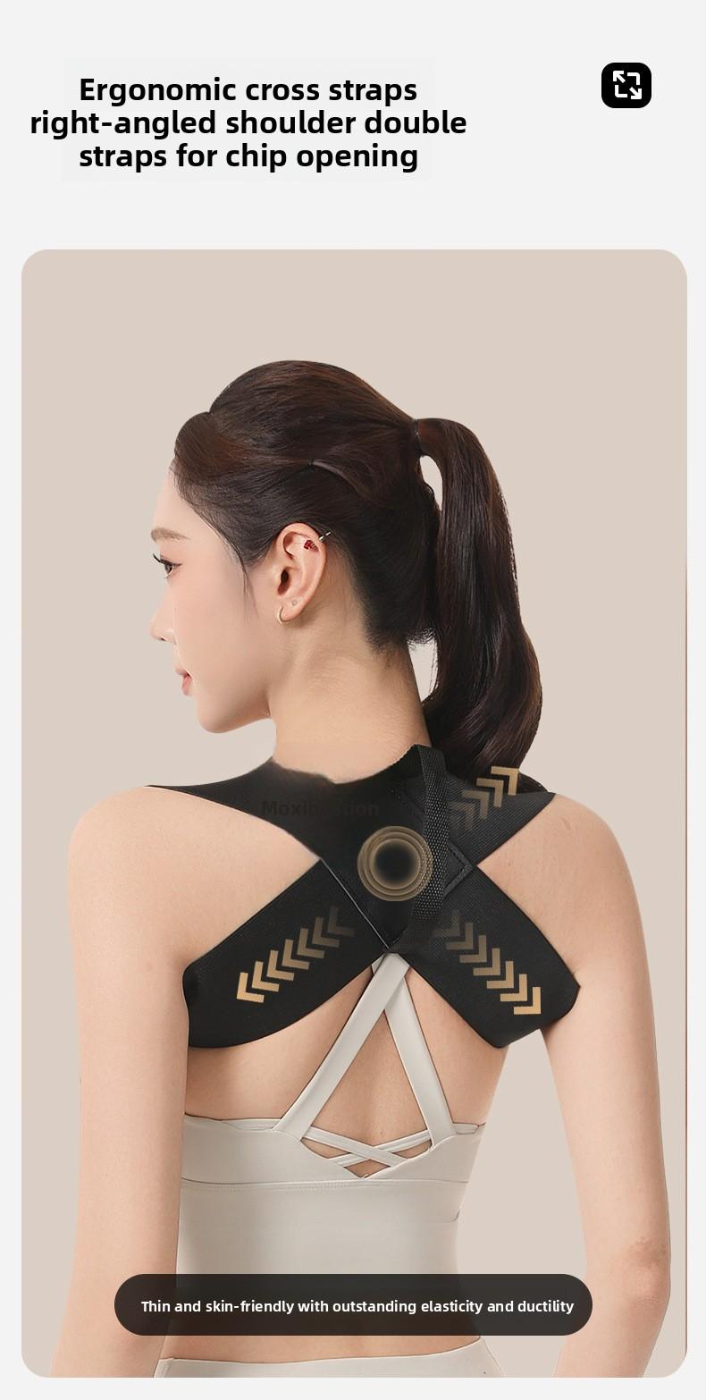 Open Shoulder Strap Fitness Posture Corrector Strap Posture Correction Straight Back Enhance Temperament Invisible Wearable Unisex Children's Posture Corrector Strap