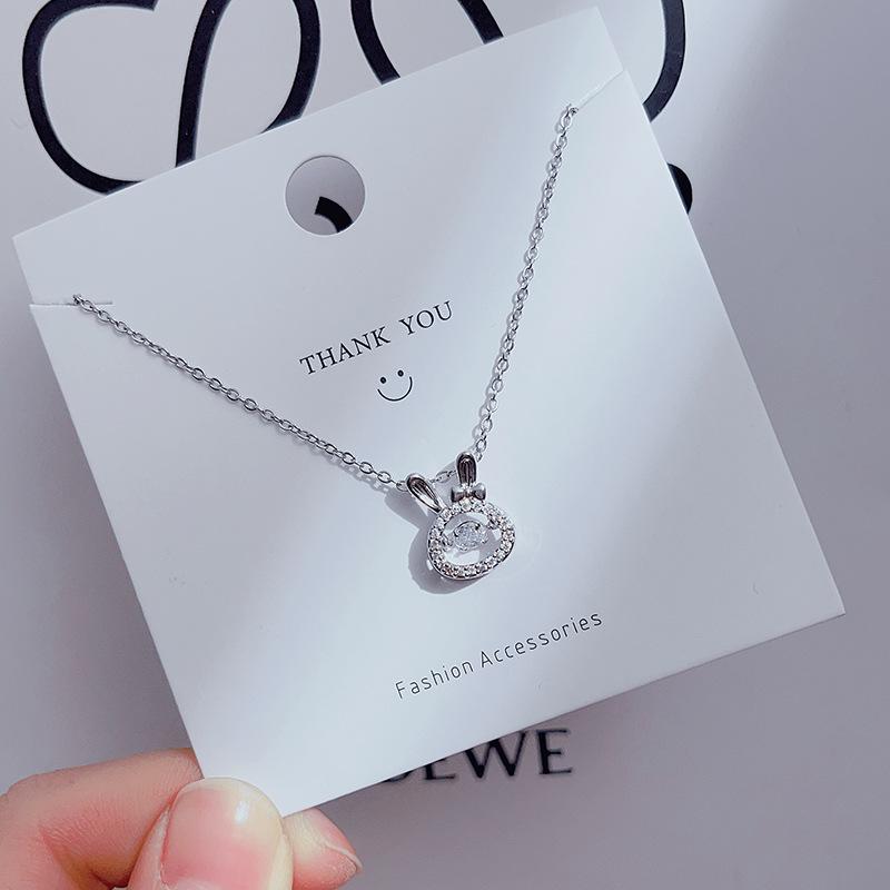 Women's Niche Design Smart Necklace, Simple Clover Pendant Clavicle Chain, Geometric Choker Jewelry