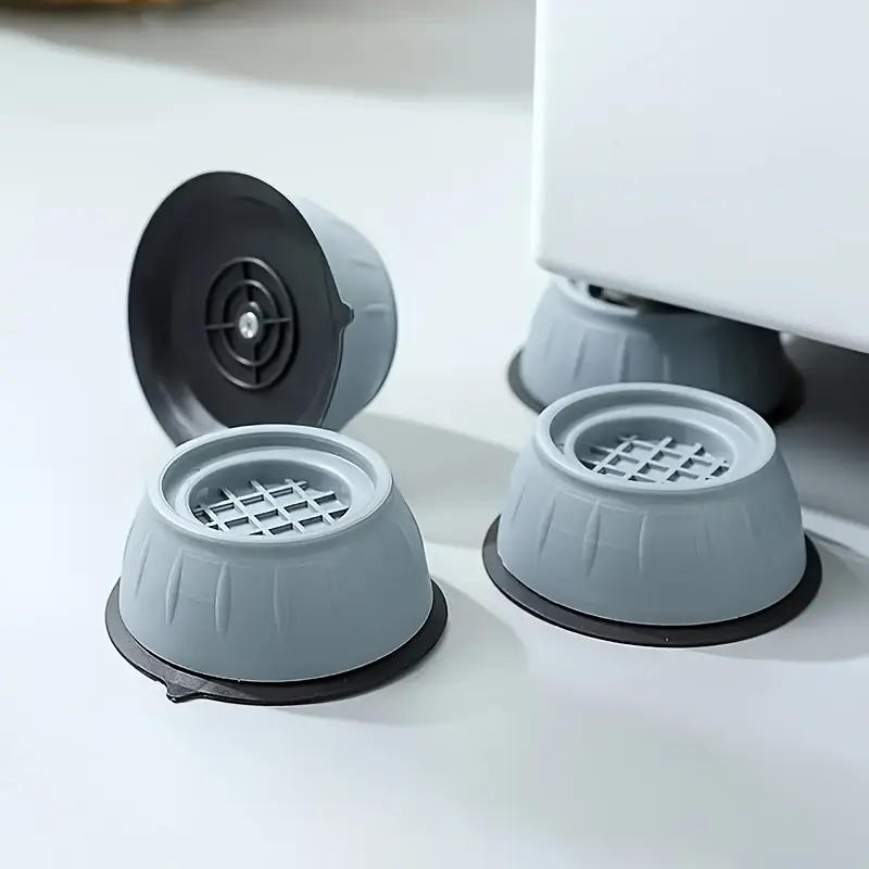 5-Piece Shockproof Washing Machine Mat - Non-slip, Shockproof and Noise Reduction Mat for Washer and Dryer Support