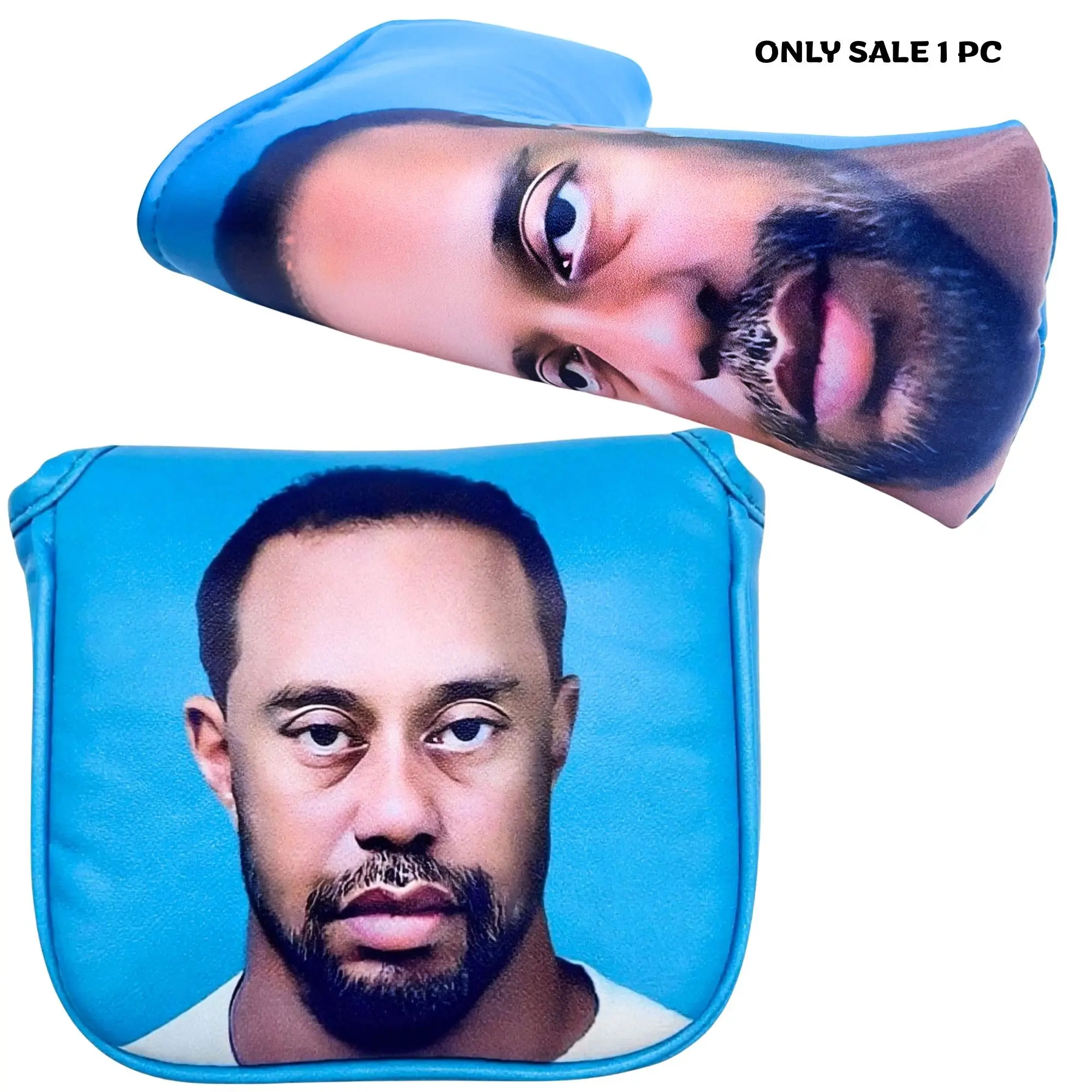 Funny Happy Gilmore Design Golf Club Headcover Funny Mallet Putter Head Cover Golf Gifts Golf Accessories Golf Gift Accessory for Men and Women Golfers Great Christmas Gift For Golf Lovers