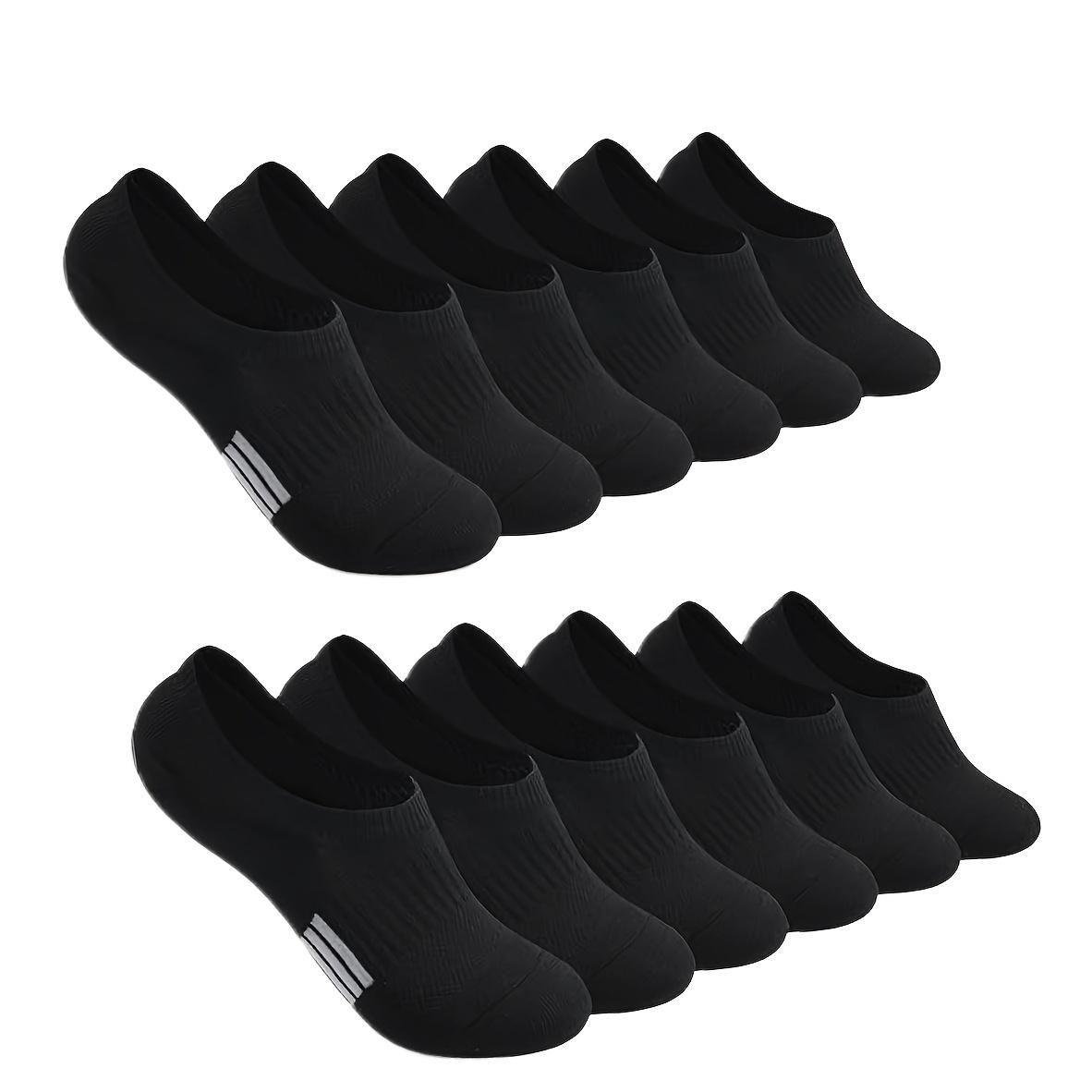 20 Pairs Black Solid Color Boat Socks for Sports and Riding, Casual and Casual Attire, Invisible Socks for Women Menswear Bestie