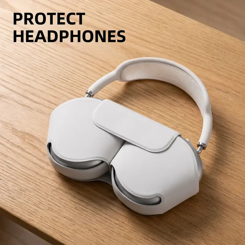 Protective Case for AirPods Max Headset Earphone, Headphone Bag, PU Leather Material with Soft Inner Fur, Sleep Function, Magnetic Opening, Comfortable Grip