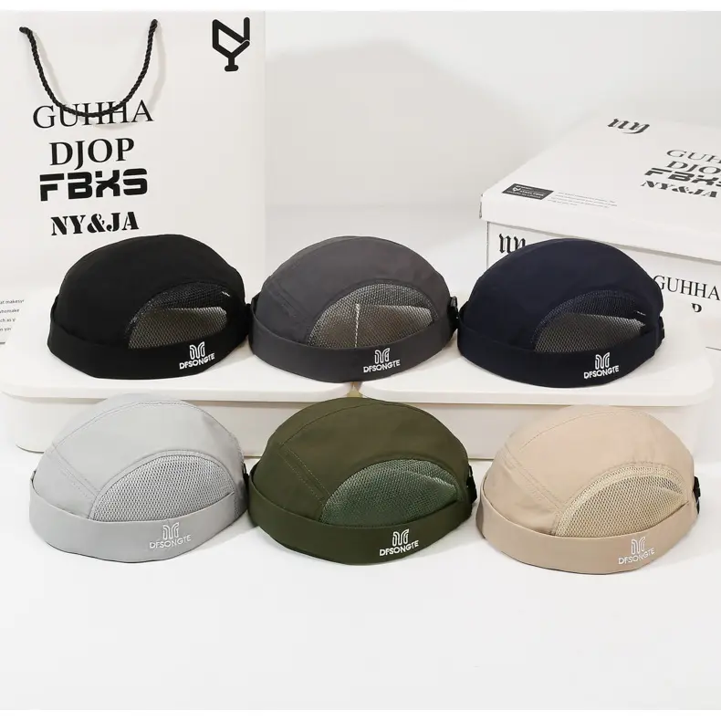 Summer Breathable Quick-Dry Skull Cap Men's Lightweight Brimless Outdoor Cap