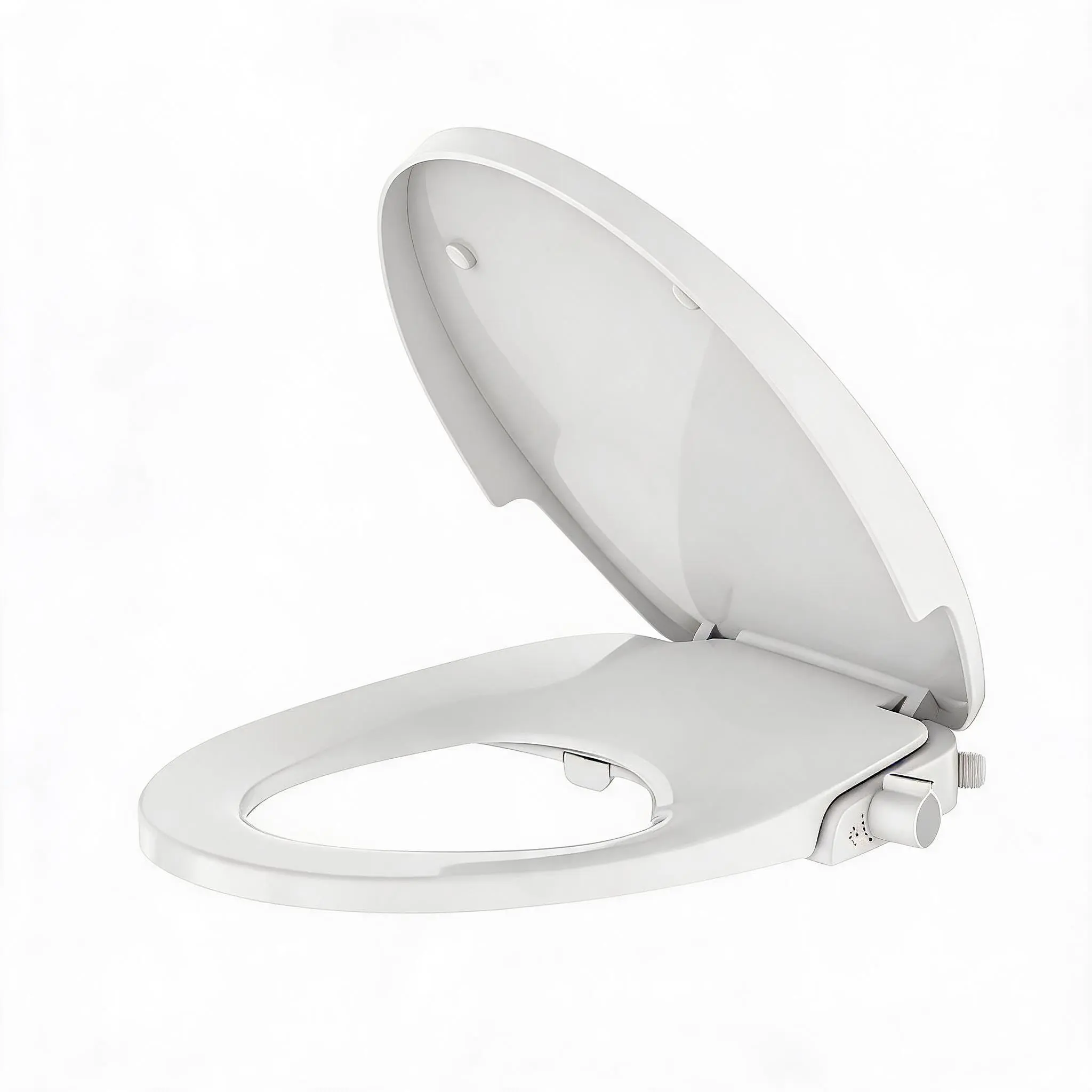 【GARVEE】Non-Electric Round Bidet Toilet Seat – Dual Self-Cleaning Nozzles, Adjustable Spray Pressure and Position, Slow-Close Lid, Easy Installation – Ideal for Personal Hygiene and Comfort – White