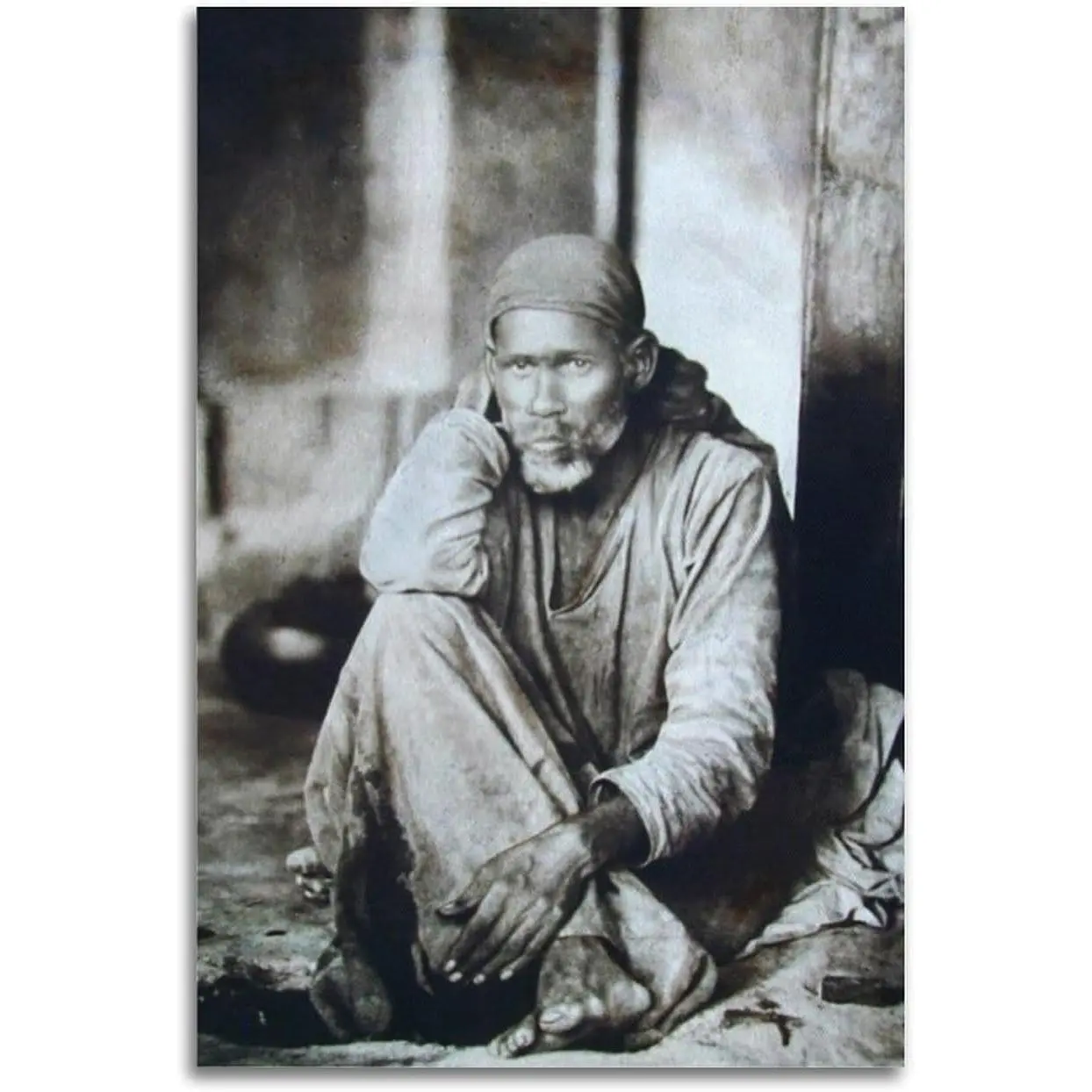 Sai Baba of Shirdi Portrait CanvasPoster Canvas Wall Art Prints Gifts Photo Picture Paintings Room Decor Home Decorative