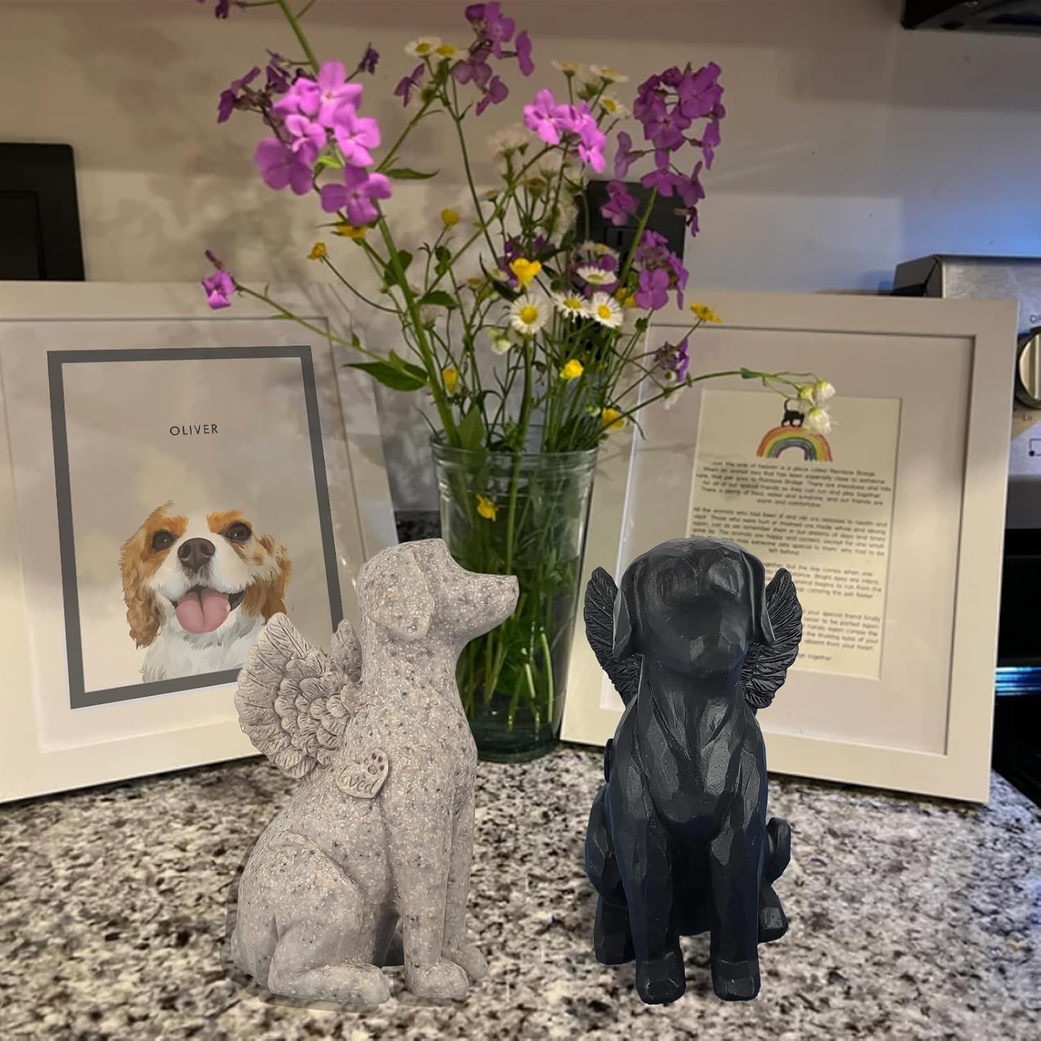 Angel  Figurine - Sympathy  for  Loss, Outdoor Memorial Statue Decor