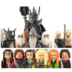 2026 hot itemThe Lord of the Rings Building Blocks Orc Sauron Gandalf Mini Action Figure Toys