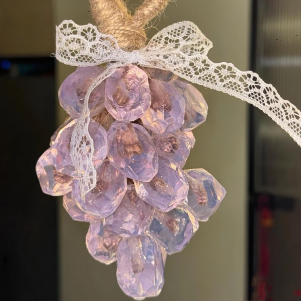 [Mother's Day Gift] 25 Count Grape ClusterHandmade Soap, Gift for Mom and Girlfriend,Plant Ingredients, Natural and Gentle, NaturalFragrance, Bathroom Decor, Aesthetic CuteGift, Comes with Ribbon and Gift Box