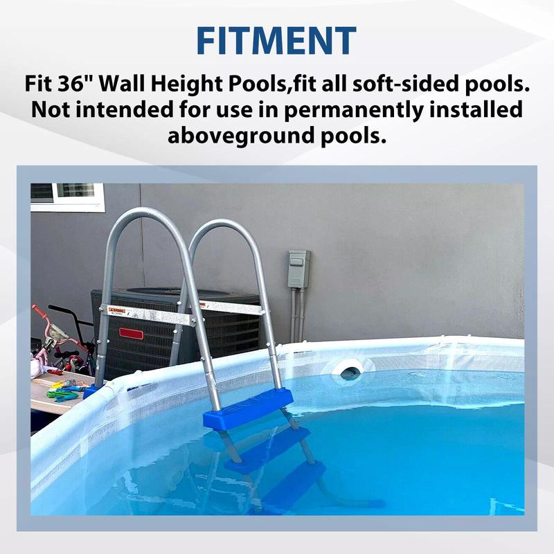 For 36" Wall Height Pools Steel Above Ground Swimming Pool Ladder