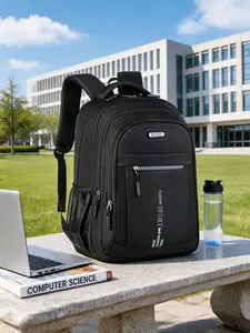 Men's Large Capacity Backpack, Business Commute Style, Durable Oxford Fabric, Multifunctional Laptop Bag, Casual All-Season Design
