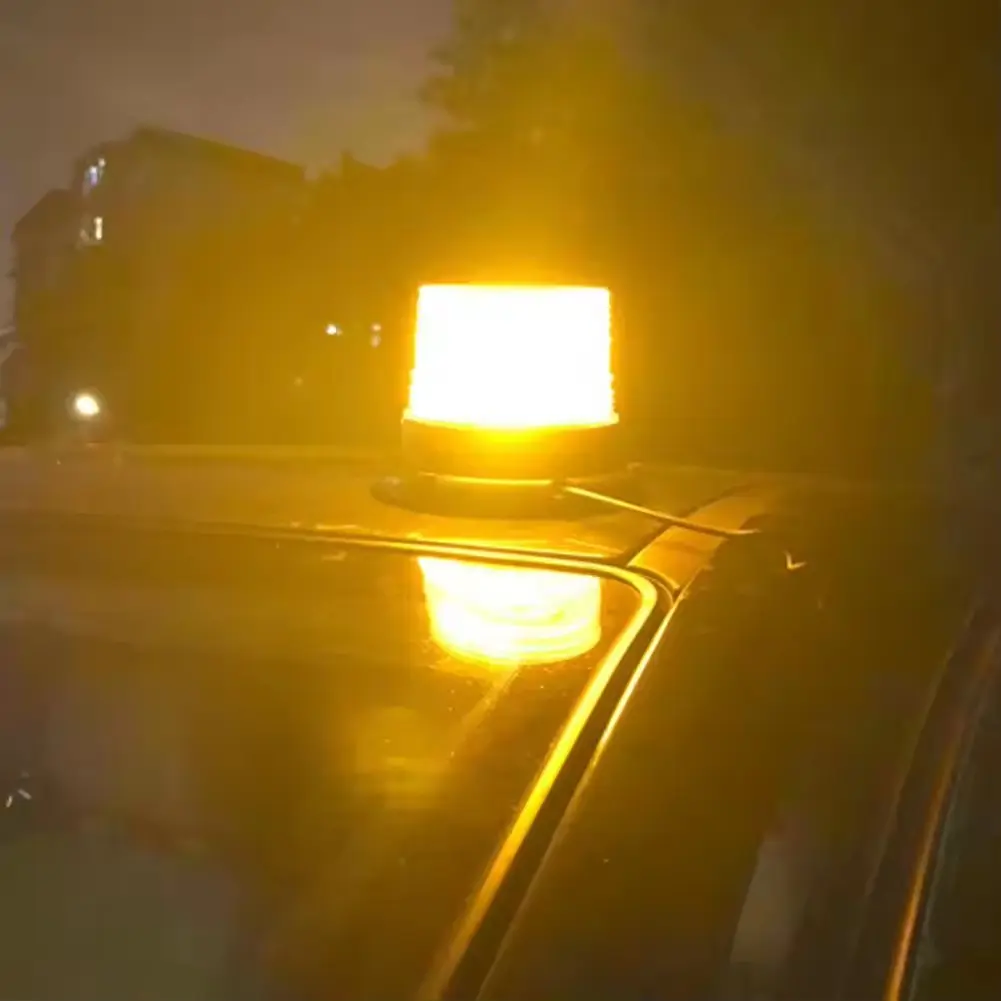 Universal Car Truck Roof Top Warning Light Emergency LED Strobe Light Flashing Beacon With Magnetic Base，for Trucks, Forklifts, School Buses, Construction Vehicles, Cars, SUVs, Vans, Boats, and Off-Road Vehicles