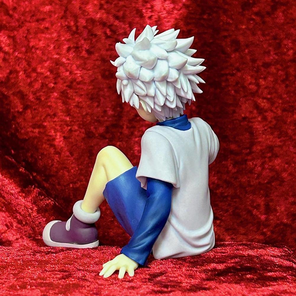 12cm Anime Hunter Killua Zoldyck Figure Pvc Hunter Aciton Figure Killua Figurine Gon Freecss Model Car Ornaments Gifts 12CM