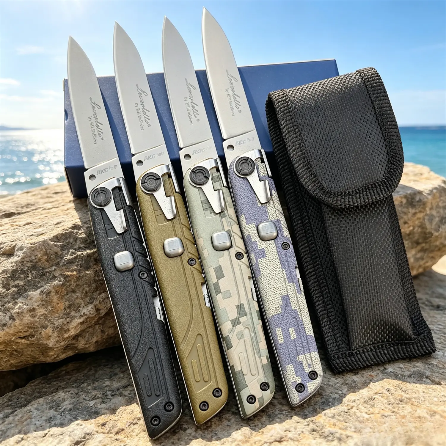 Compact Folding Knife with Safety Lock – Available in 4 Styles – Ideal EDC for Camping, Climbing, and Outdoor Adventures – A Great Gift for Men and Women
