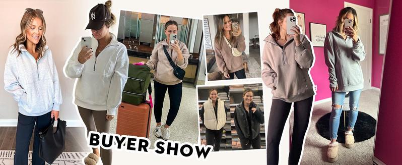 Imily Bela Women's Half Zip Sweatshirts Fleece Stand Collar Long Sleeve Thumb Hole Oversized Pullovers with Pockets