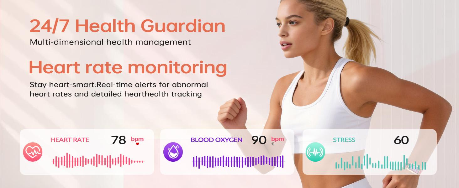 2026 NEW Elegant Leather Strap Smart Watch for Women  Waterproof | 12 Sports Modes Fitness Tracker - Stylish & Cute for Workouts