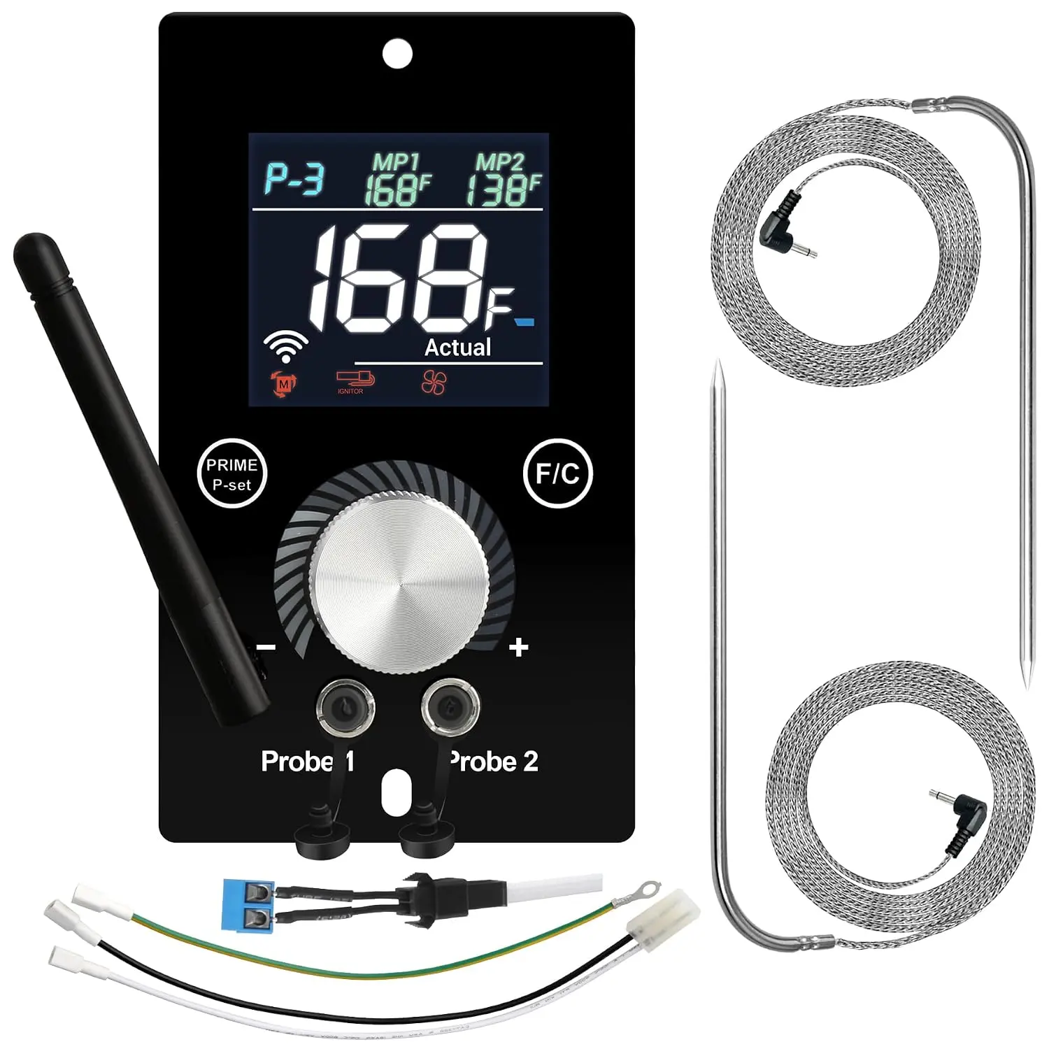 WiFi PID Digital Thermostat for Traeger Control Panel  for Pit  Controller for Asmoke Z Grills and   Pellet  with Temperature Meat Probe Grill Accessories