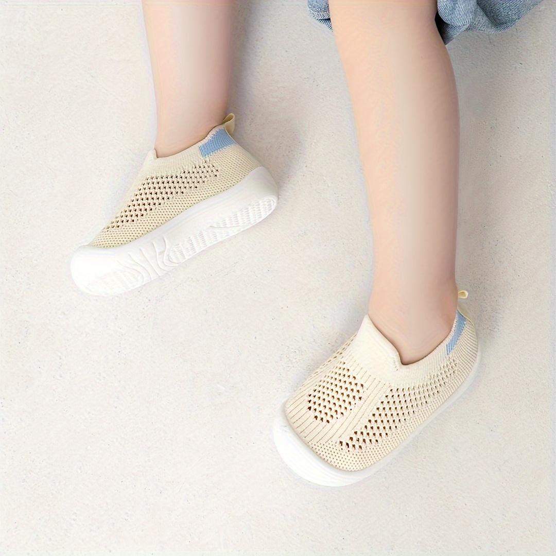 New(New)A Pair of Fashionable Breathable Mesh Solid Color Baby Walking Shoes, New Summer 2026 Style with Soft Anti-Slip Sole, 0-24 Months Slip On Toddler Training Shoes in Multiple Colors