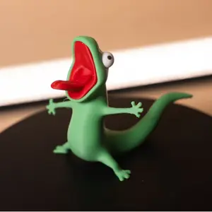 Cross-border bestseller Lizard Memes: Fun lizard ornament with a wobbly spring for stress relief