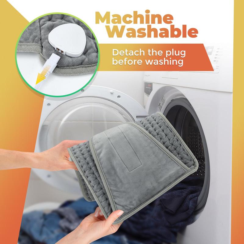 Electric Heating Pad, Menstrual Uterus Waist Body Warmer 9 Heat Level Timer, Multifunctional Heating Blanket for Home Office Winter Cozy Gifts