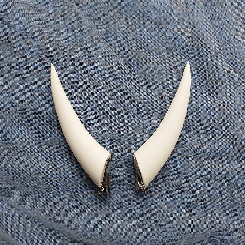 10/14/18cm Gradient Halloween Devil Horns Cosplay Horns Head Clip Headwear Cool Dark Gothic Hairwear Cosplay Props Accessories