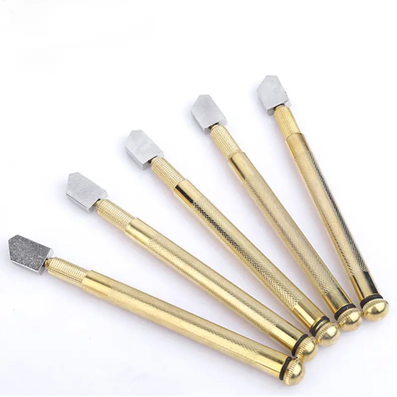 5‑Piece Box Set, Household Glass Cutter, Imported Diamond‑Reinforced for Cutting Glass Bricks & Mirrors, Multi‑Function Manual Glass Brick Cutter, Diamond Graded Wheel Cutter Pen