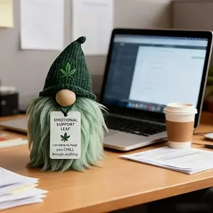 Cactus Companion Mini Doll, Fun Handmade Decorative Figurine with Encouragement Card, Perfect Tabletop Decoration for Home