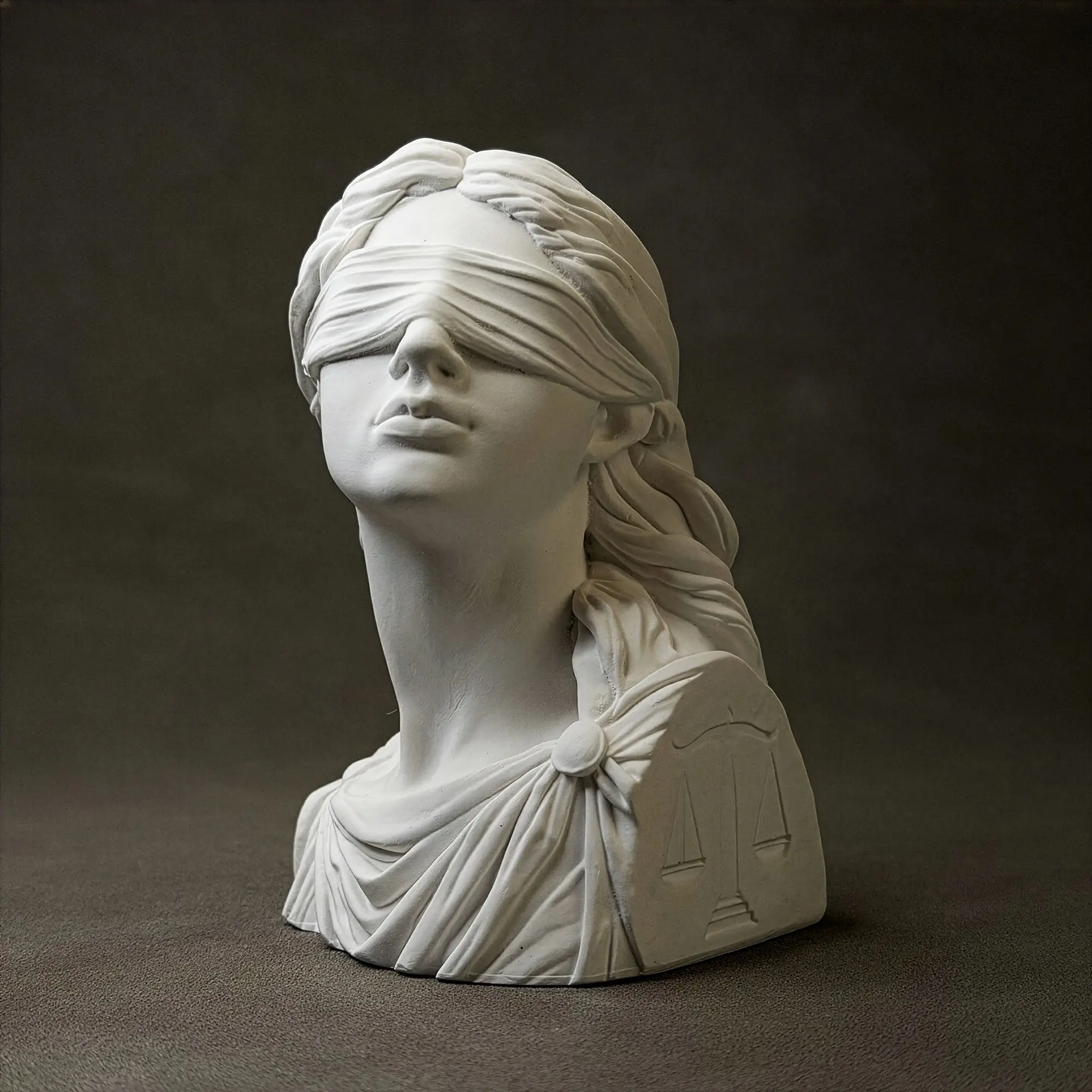Goddess of Justice Statue Themis Greek Mythology Decor Desktop Sculpture Bookshelf Altar Figurine Plaster Art Gift Lawyers Gift Plaster Statue for Desk Bookshelf Wine Cabinet Decor Collectible Figurines Decorative Sculptures
