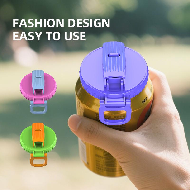 Reusable Silicone Drink Lid, Leak-Proof Design for Home Travel Outdoor Kitchen Use, Colorful Set of 4 Beverage Caps, Drinkware Lid