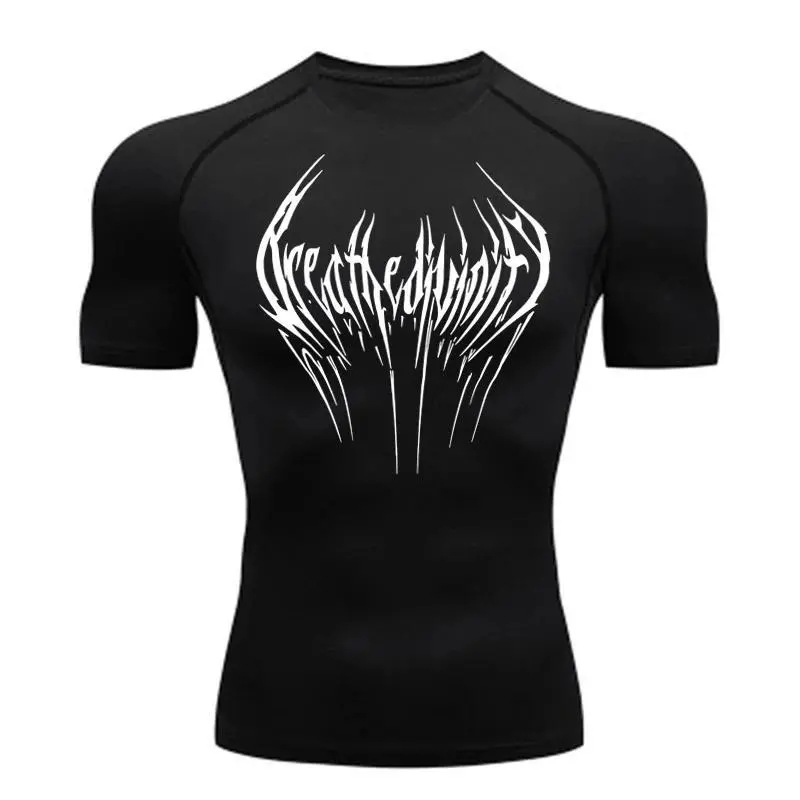 2026 new hot item Men's  Compression Shirt Fitness Gym Rashgard Sports Running T-shirt Waterproof Top Quick Drying Short Sleeved T-shirt