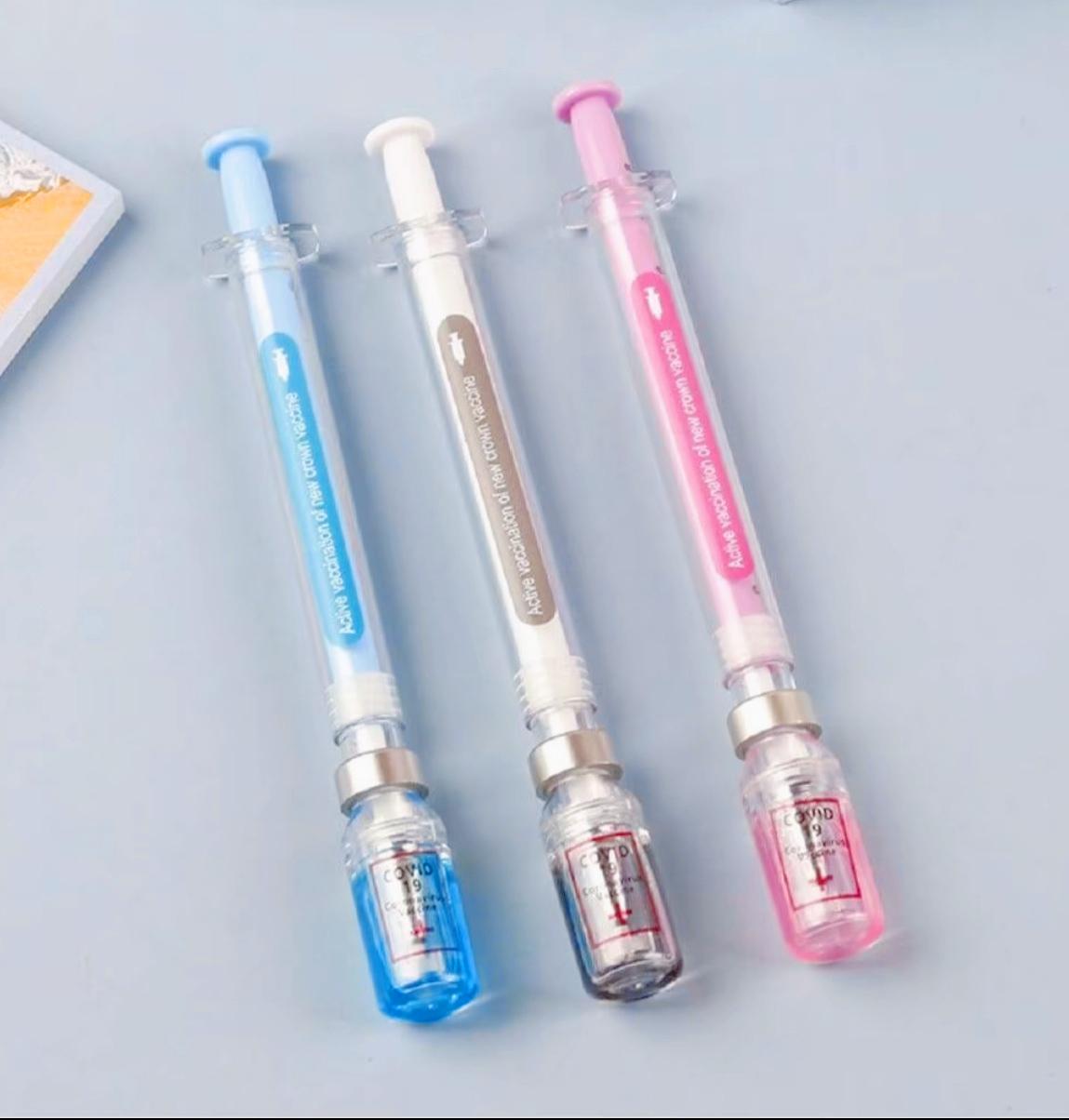 2026 Viral Syringe Pen  | Colorful 0.5mm | Student Creative Stationery