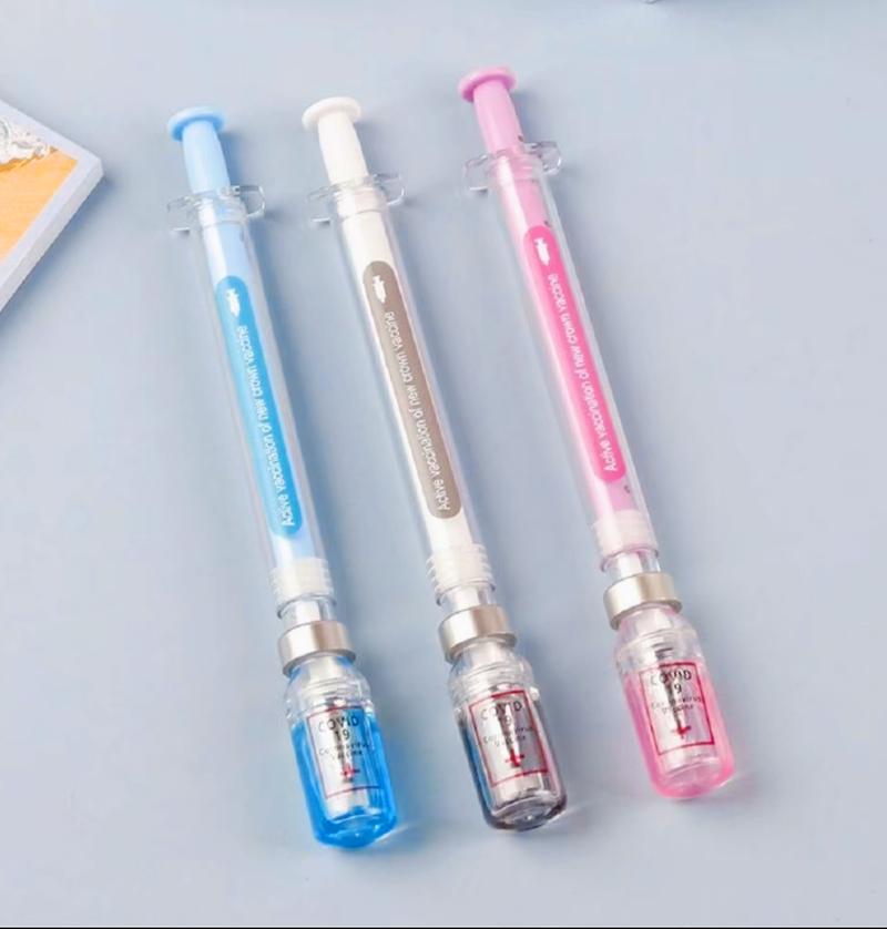 2026 Viral Syringe Pen  | Colorful 0.5mm | Student Creative Stationery