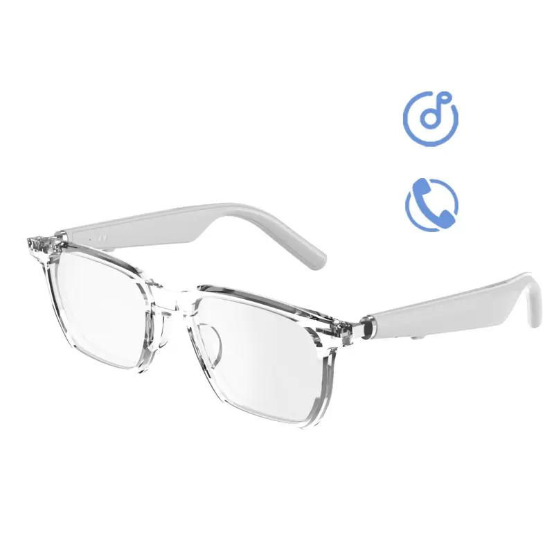 Smart Wireless Audio Glasses, Hi-Fi Sound, Voice Call, Music Play, Bluetooth-compatible Fast Pair, Long-Lasting Battery, Ideal Gift for Father's Day
