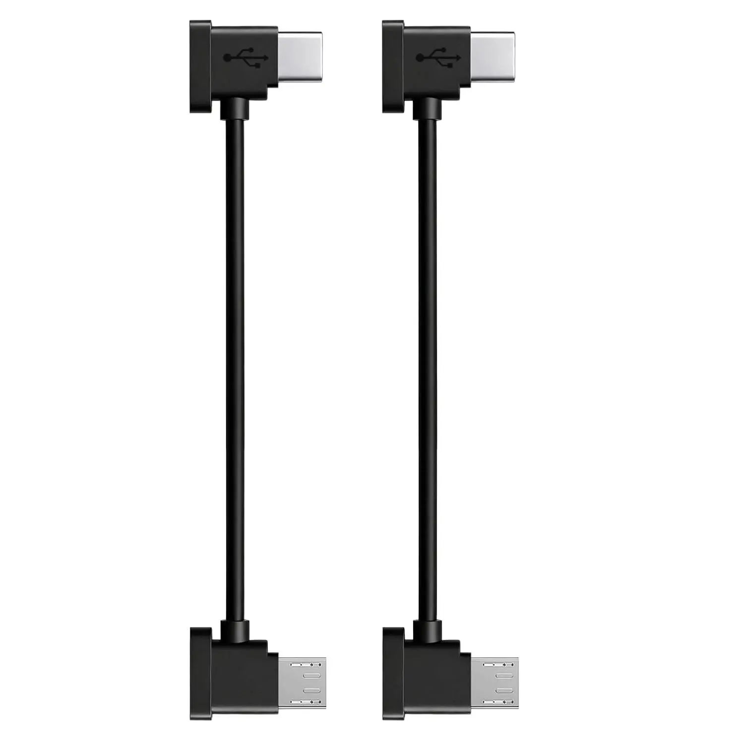 2 Pack  USB to USB-C 1ft/30cm Data  for  Spark/Mavic Pro/Mavic Mini 1st & SE/Mavic 2 Series/Mavic Air 1st Drone Controller  17/16/16e/15 Pro Max ( USB to Type C)