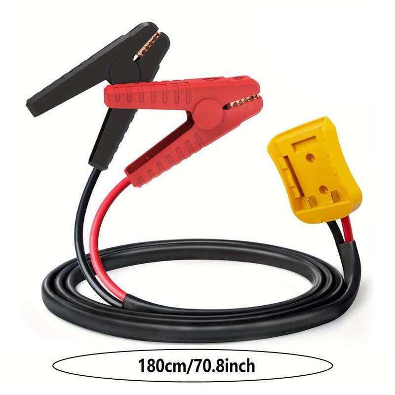 Car Starter Jumper Cables with Adapter for 18V/20V DCB Battery - 8AWG, 5.9ft Jump Starter Booster Pack (Battery Not Included)