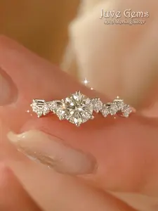 ✨ S925 Sterling Silver Blazing Zirconia Ring - 99% Irresistible Sparkle! Unique Design, Heart-Melting in 1 Second for Proposals & Weddings💍 Cubic Zirconia Ring Unique Rings