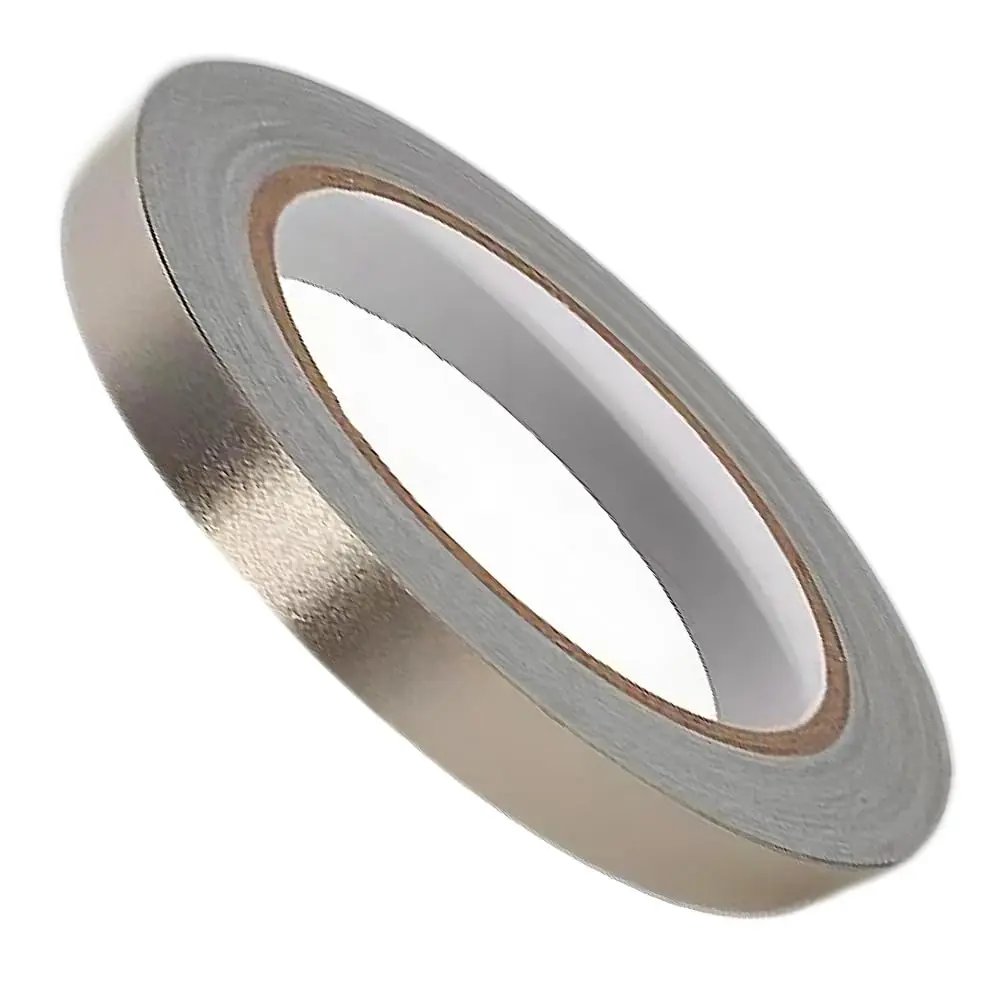 Faraday Fabric Tape 1/2 inch x 66  Double Conductive High Temp Shield Cloth Tape for RF/EMI Shielding, Electrical Repair, ESD Grounding, Wire Harness Wrap, RFID Signal Blocking, EMF/EMP Protection