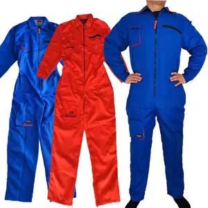 Men Long Sleeve Working Overalls Zipper Pocket Costumes Rompers Jumpsuit Fashion Labor Repairman Casual Coverall Plus Size S-4xl