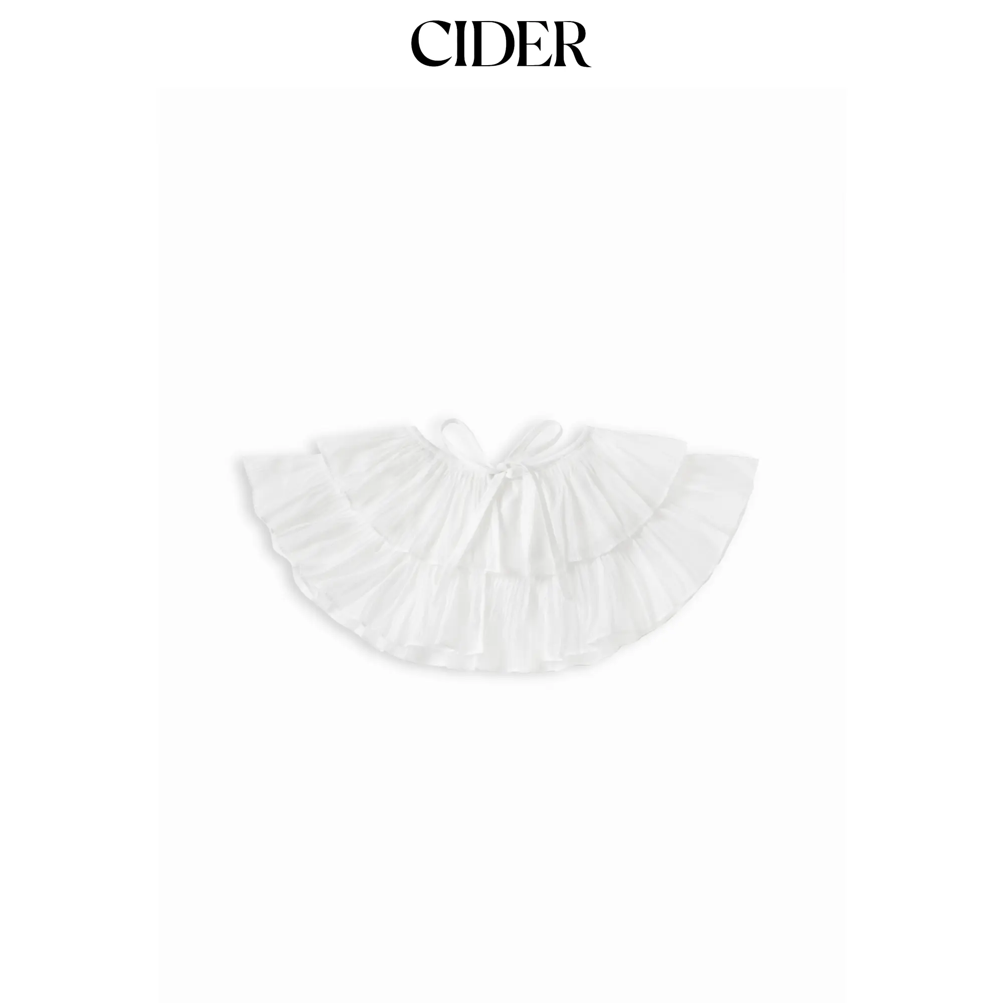 Cider DOUBLE-LAYERED RUFFLED COLLAR
