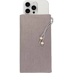 EMF Cell Phone Sleeve fo Phone Pouch, High-Shield EMF Blocking Pouch,   Fibers forDigital , Signal Blocking, Anti-EMP  Bag for  Protection. (Gray)