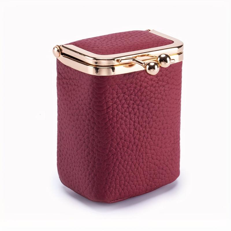 New lychee-pattern lipstick bag, high-end lipstick storage bag, convenient multi-functional compact coin purse, multi-purpose storage bag, a perfect gift for your girlfriend or mom