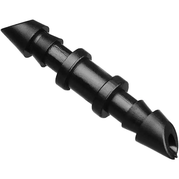 70 Pack Drip Irrigation  1/4" Barbed Coupling Fitting, Barbed Connectors for 1/4" Drip Tubing