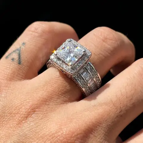 Luxury Rhinestone Decorated Ring, Statement Multi Ring, Statement Rings, Fashion Hand Accessories for Men, Daily Clothing Decor for Party, Trendy All-match & Exquisite Jewelry for Birthday Gift, Trendy Jewellery Accessories, Jewelry Gifts