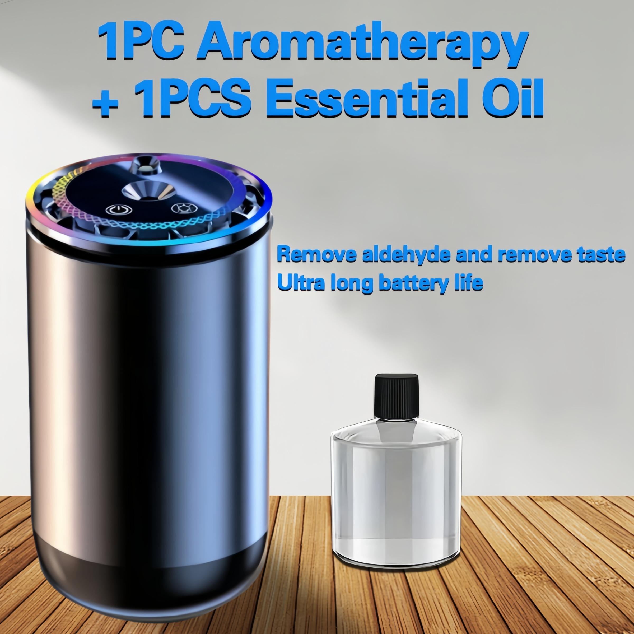 Portable Smart Aromatherapy Diffuser, USB Humidifier with Starlight Projector, Starry Projection, Battery Powered, 7 Color Changing Lights, Humidifier Atmosphere Light, Home & Car Decor Gift, Rechargeable Portable Humidifier, Aroma Diffuser Humidifiers