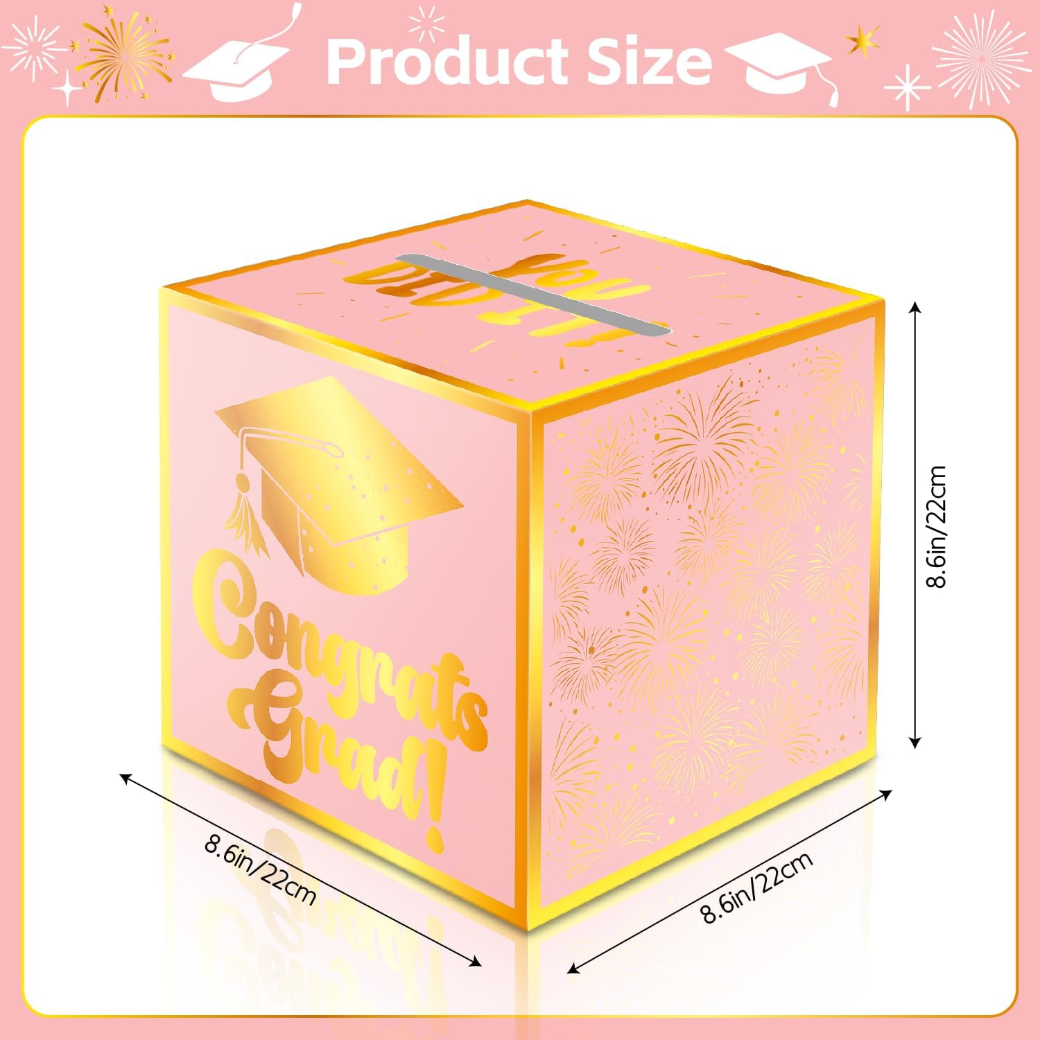 Graduation Card Box, Cardboard Congrats Grad Card Boxes Holder, and ...