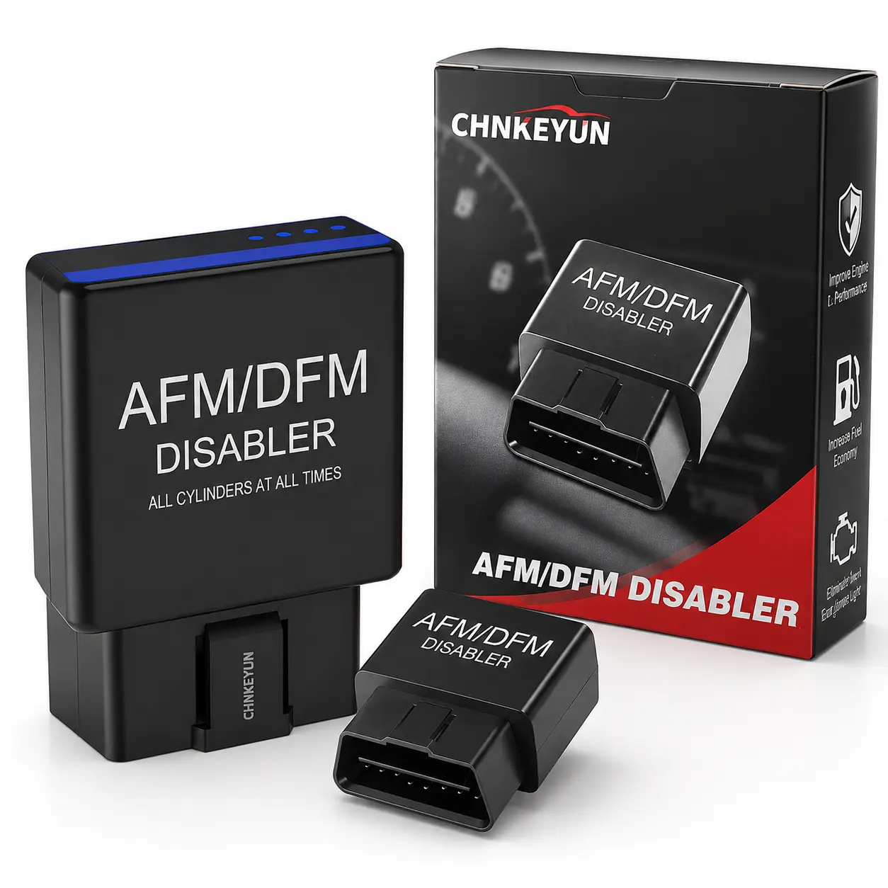 2026 Upgraded AFM/DFM Disabler OBD-II Port Plug-in Device for V6 & V8 GM Motors, ECU Reset, Full Power Function, Vehicle Accessories Compatible with Chevy 5.3 Silverado, GMC Sierra, GMC Yukon, Cadillac Escalade