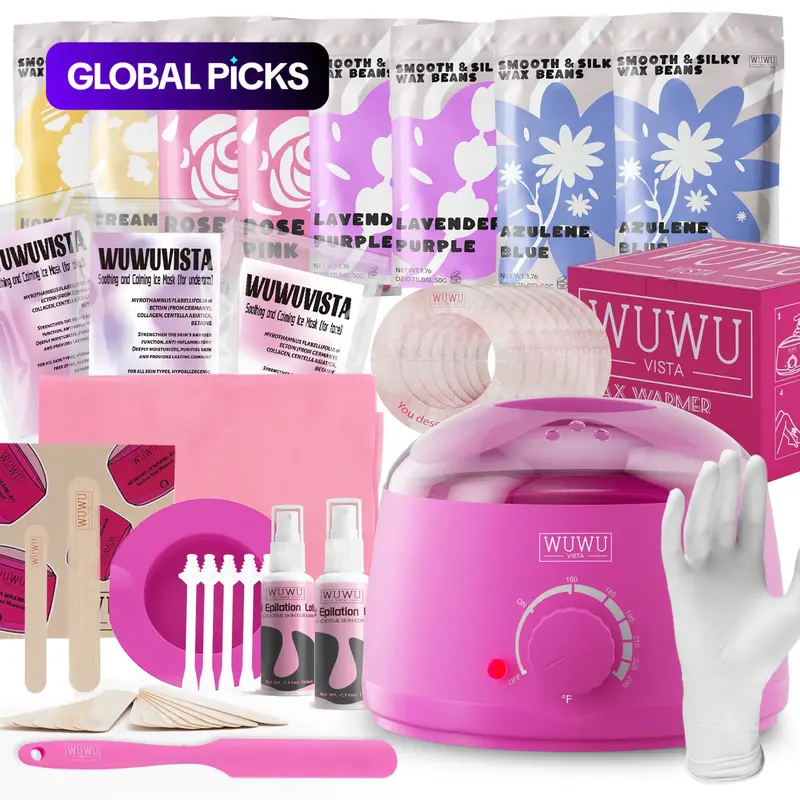 Skincare Home, Home Waxing Set, 79pcs/box Waxing Machine with Beads & Tools, Professional Full-Body Hair Removal Kit for Women & Men #GLOBAL PICKS