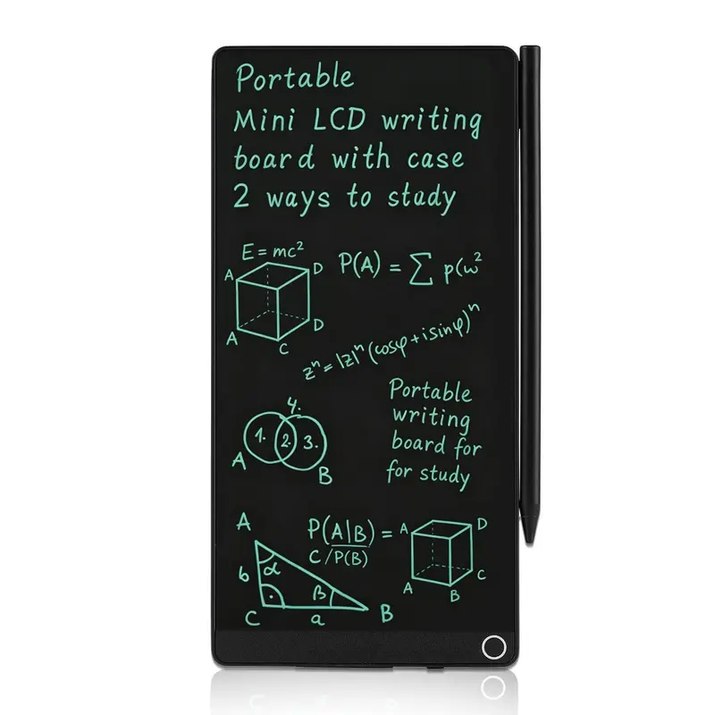 6.5-Inch Full Screen LCD Writing Tablet, Portable Reusable Mini Digital Notebook, Lightweight Pocket Design Electronic Notepad, Ideal for Drawing, Art, Office, Learning and Meetings