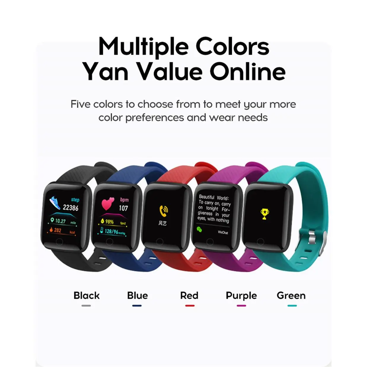 Smartwatch Men Women Wristwatches Smart Watch Message Fitness Monitor Bracelet Birthday Gift Electronic Clock For Android IOS