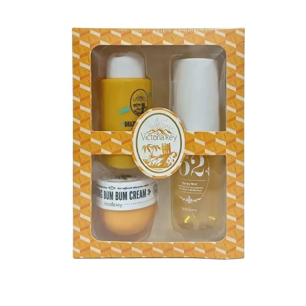 Summer Body Lotion Shower Gel Perfume Spray Long-Lasting Fragrance Travel Body Care Set, Body Care Bundle, Moisturizing & Refreshing, Ideal for On-The-Go Use