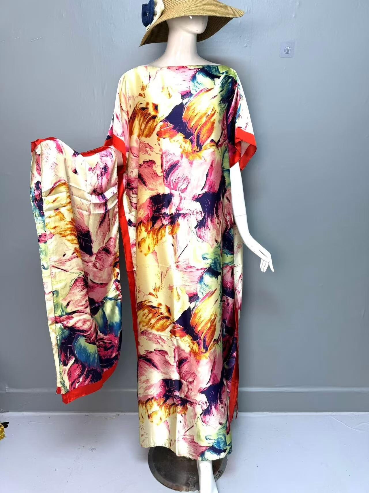 Women's Leopard Print Long Sleeve Kimono & Bandana Set, Casual Open Front Outerwear & Square Scarf Set for Beach Vacation, Beach Cover Up, Ladies Clothes Accessories for All Seasons